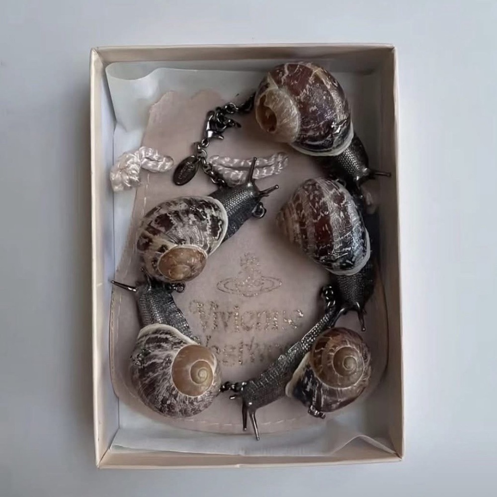 ISO!!!! Vivienne Westwood Brown Snail Charm Bracelet